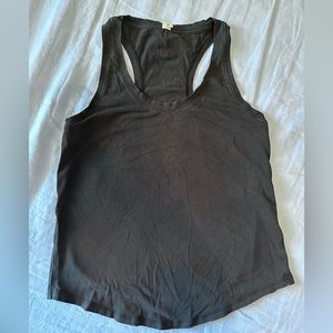 Lululemon Black Cotton Racerback Tank